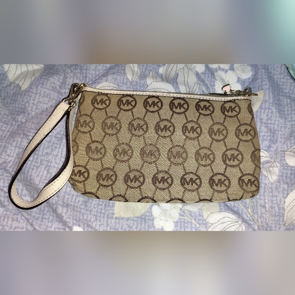 Michael Kors Tan Monogram Wristlet - Picture 3 of 4